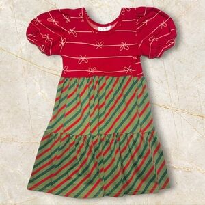 Dot Dot Smile Peppermint Wishes Tier Dress 2T Toddler Holiday